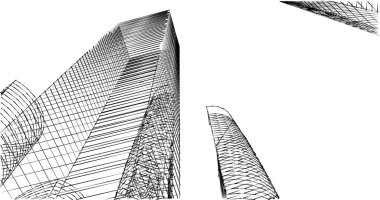 soyut mimari duvar kağıdı tasarımı, dijital konsept arkaplan