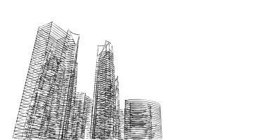 soyut mimari duvar kağıdı tasarımı, dijital konsept arkaplan