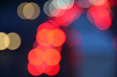 Bulanık soyut ışıklar gece şehrin arka planı