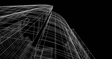 soyut mimari duvar kağıdı tasarımı, dijital konsept arkaplan