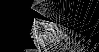 soyut mimari duvar kağıdı tasarımı, dijital konsept arkaplan