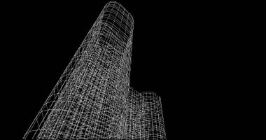 soyut mimari duvar kağıdı tasarımı, dijital konsept arkaplan