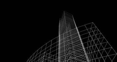 soyut mimari duvar kağıdı tasarımı, dijital konsept arkaplan