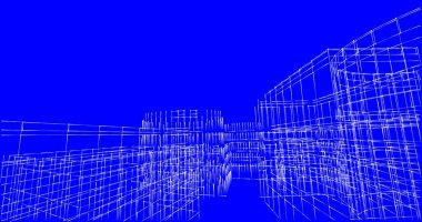 soyut mimari duvar kağıdı tasarımı, dijital konsept arkaplan
