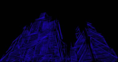 soyut mimari duvar kağıdı tasarımı, dijital konsept arkaplan