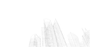 soyut mimari duvar kağıdı tasarımı, dijital konsept arkaplan