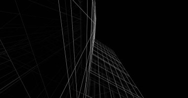 soyut mimari duvar kağıdı tasarımı, dijital konsept arkaplan