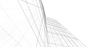 soyut mimari duvar kağıdı tasarımı, dijital konsept arkaplan