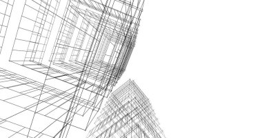 soyut mimari duvar kağıdı tasarımı, dijital konsept arkaplan