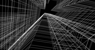 soyut mimari duvar kağıdı tasarımı, dijital konsept arkaplan