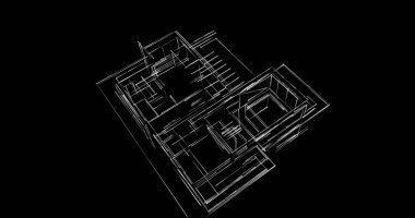 minimal geometrik şekiller, mimari çizgiler