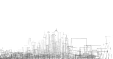 soyut mimari duvar kağıdı tasarımı, dijital konsept arkaplan