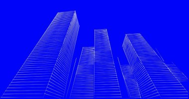 soyut mimari duvar kağıdı tasarımı, dijital konsept arkaplan