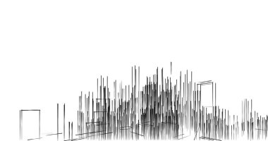 soyut mimari duvar kağıdı tasarımı, dijital konsept arkaplan