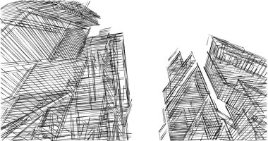 soyut mimari duvar kağıdı tasarımı, dijital konsept arkaplan