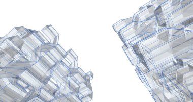 soyut mimari duvar kağıdı tasarımı, dijital konsept arkaplan