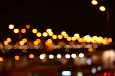 Bulanık soyut ışıklar gece şehrin arka planı