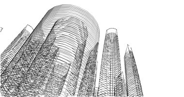 soyut mimari duvar kağıdı tasarımı, dijital konsept arkaplan