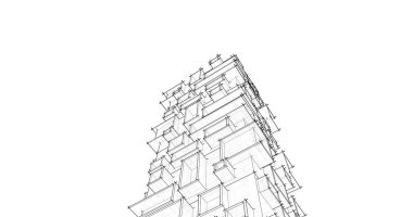 soyut mimari duvar kağıdı tasarımı, dijital konsept arkaplan