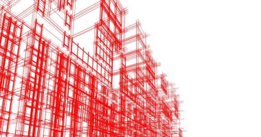 soyut mimari duvar kağıdı tasarımı, dijital konsept arkaplan