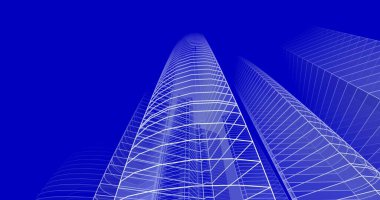 soyut mimari duvar kağıdı tasarımı, dijital konsept arkaplan