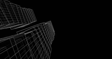 soyut mimari duvar kağıdı tasarımı, dijital konsept arkaplan