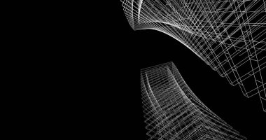 soyut mimari duvar kağıdı tasarımı, dijital konsept arkaplan