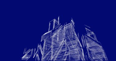 soyut mimari duvar kağıdı tasarımı, dijital konsept arkaplan