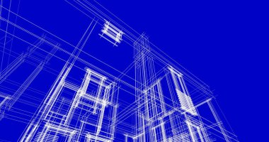 soyut mimari duvar kağıdı tasarımı, dijital konsept arkaplan