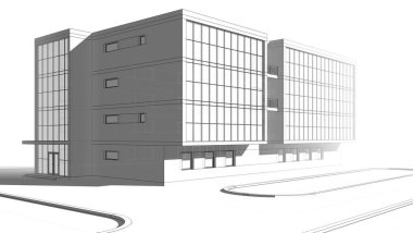 minimal geometrik şekiller, mimari çizgiler