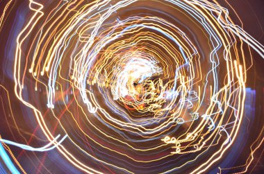 Bulanık şehir manzarası, soyut arkaplan 