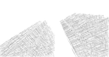 soyut mimari duvar kağıdı tasarımı, dijital konsept arkaplan