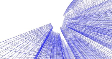 soyut mimari duvar kağıdı tasarımı, dijital konsept arkaplan