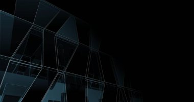 soyut mimari duvar kağıdı tasarımı, dijital konsept arkaplan