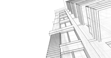 soyut mimari duvar kağıdı tasarımı, dijital konsept arkaplan