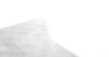 Mimari sanat konseptinde soyut çizgiler, minimum geometrik şekiller. 