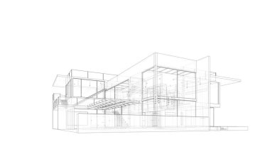 minimal geometrik mimari binalar tasarımı