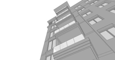 soyut mimari duvar kağıdı tasarımı, dijital konsept arkaplan