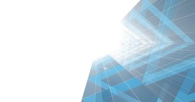 Mimari sanat konseptinde soyut çizgiler, minimum geometrik şekiller. 