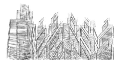 soyut mimari duvar kağıdı tasarımı, dijital konsept arkaplan