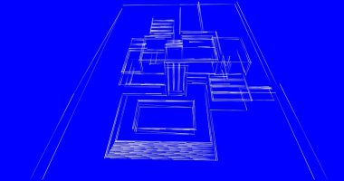 soyut mimari duvar kağıdı tasarımı, dijital konsept arkaplan