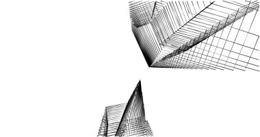 soyut mimari duvar kağıdı tasarımı, dijital konsept arkaplan