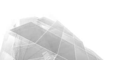 Mimari sanat konseptinde soyut çizgiler, minimum geometrik şekiller. 