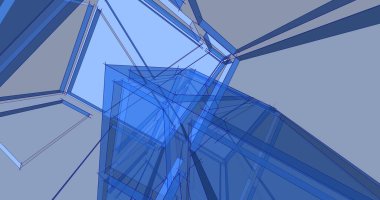 minimal geometrik şekiller, mimari çizgiler