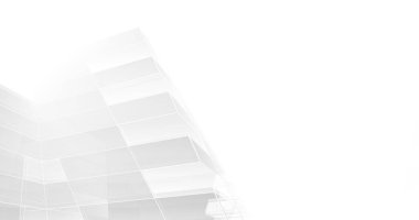 Mimari sanat konseptinde soyut çizgiler, minimum geometrik şekiller. 