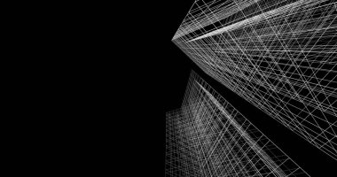 soyut mimari duvar kağıdı tasarımı, dijital konsept arkaplan