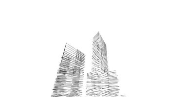 soyut mimari duvar kağıdı tasarımı, dijital konsept arkaplan