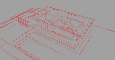 soyut mimari duvar kağıdı tasarımı, dijital konsept arkaplan