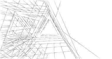 soyut mimari duvar kağıdı tasarımı, dijital konsept arkaplan