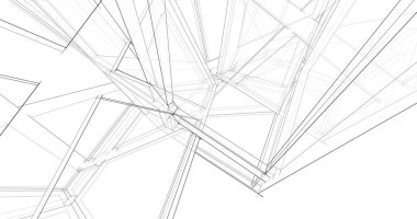 soyut mimari duvar kağıdı tasarımı, dijital konsept arkaplan